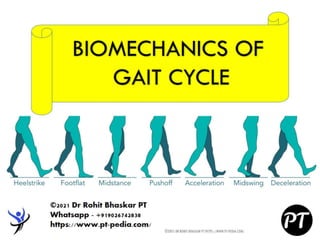 Gait Cycle - Phases & Analysis - Dr Rohit Bhaskar