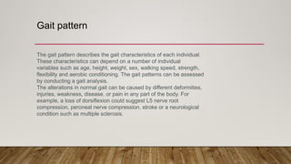 gait cycle presentation. Normal and Abnormal Human Gait | PPTX