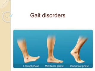 Gait disorders
 