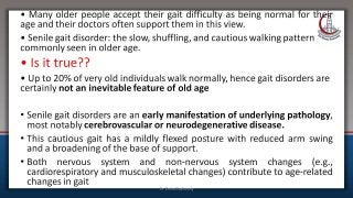 Gait in elderly