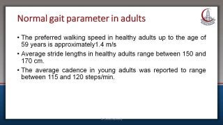 Gait in elderly