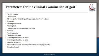 Gait in elderly