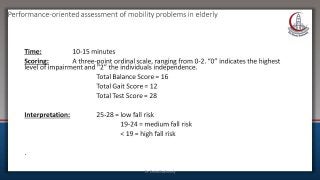 Gait in elderly