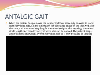GAIT in Biomechanics along with abnormal gait | PPTX