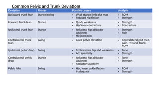 Understanding Gait Deviations and Assessment Methods | PPTX