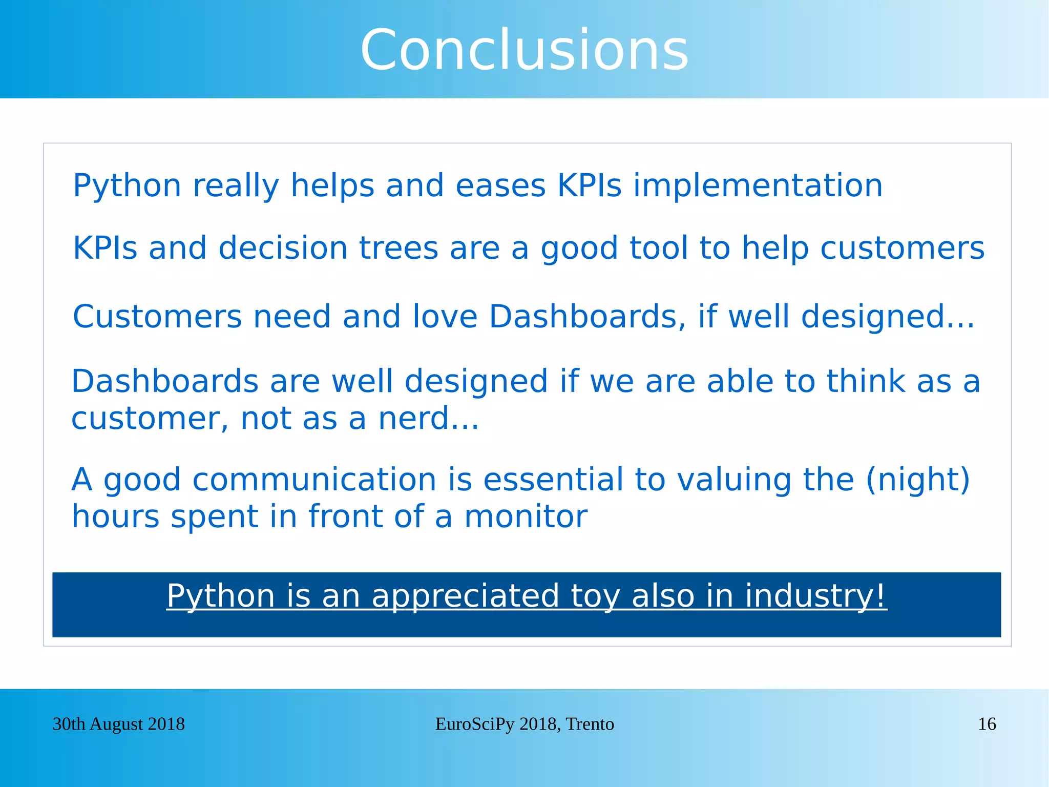KPIs implementation and decision tree algorithms as support tools in ...