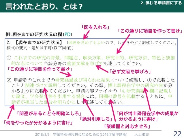 学振特別研究員になるために 19年度申請版 学振特別研究員になるために 19年度申請版