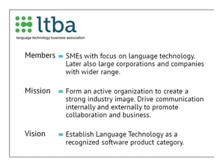 language technology business association<br />