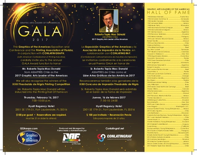 graphic arts leaders of the americas gala 2017 gala for the arts flyers