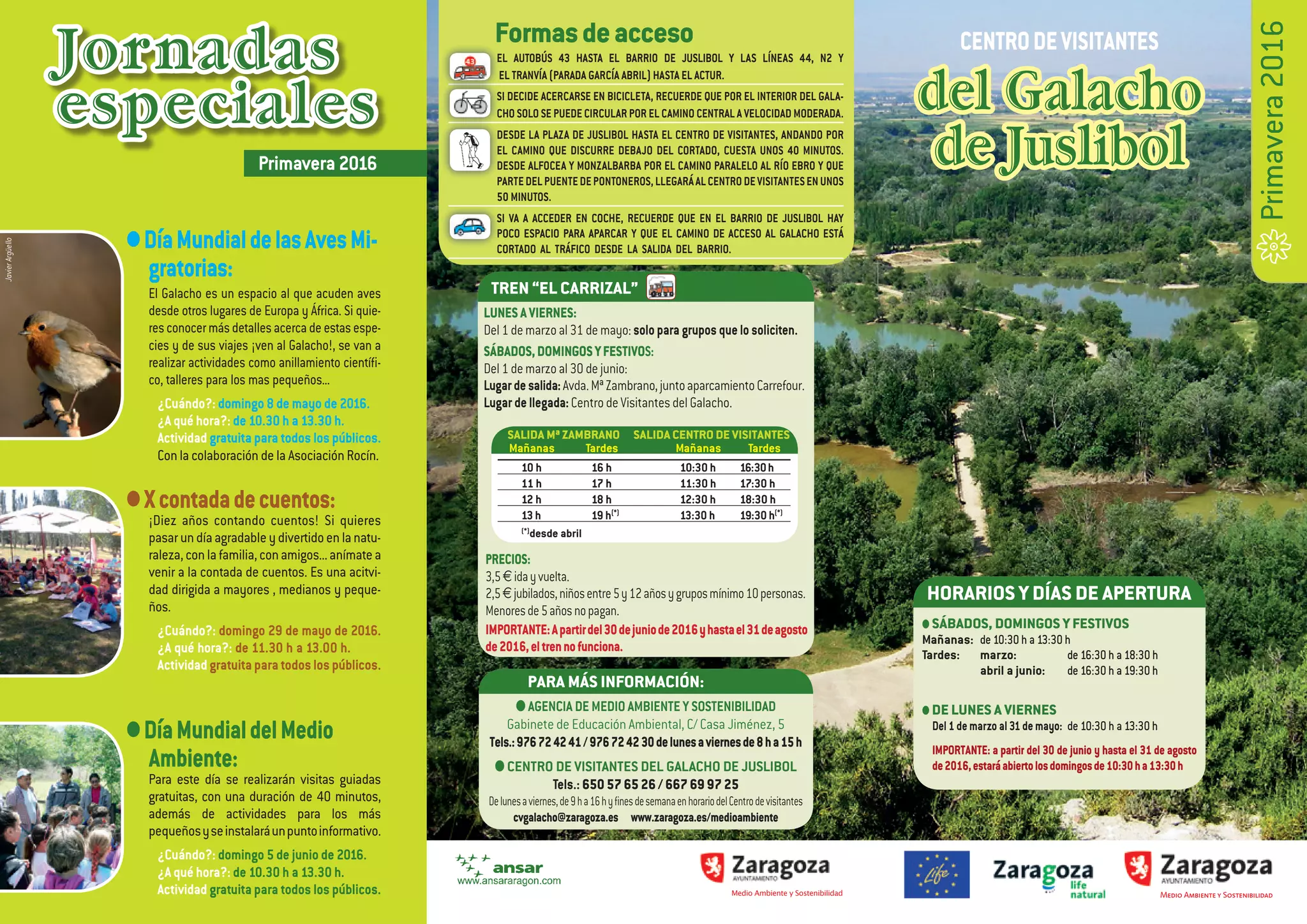 Galacho de juslibol actividades primavera 2016 PPT