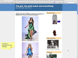 Feminity: Ejemplo de blog  Afiliado. 