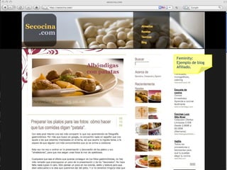 Feminity: Ejemplo de blog  Afiliado. 