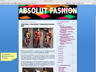 Influencers: Ejemplo de blog  Afiliado. 
