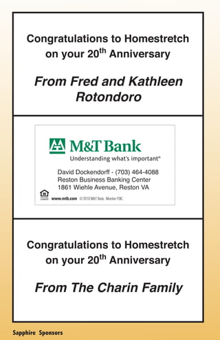 www.mtb.com ©2010 M&T Bank. Member FDIC.
 