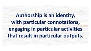 The Future of Authorship: AI Text Generation | PPTX