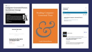 The Future of Authorship: AI Text Generation | PPTX