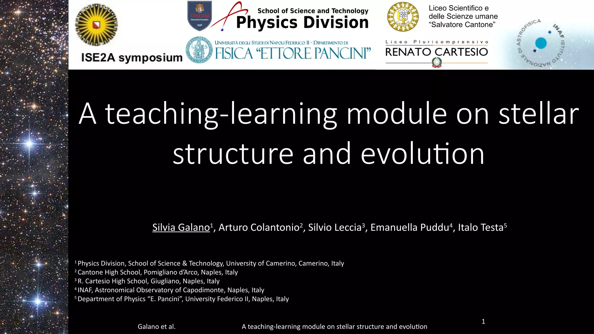 A teaching-learning module on stellar structure and evolution | PPT