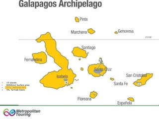 • 19 islands
• 8000Km2 Surface area
• 97%: National Park
• 3% farms& towns
 