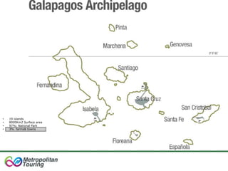 • 19 islands
• 8000Km2 Surface area
• 97%: National Park
• 3% farms& towns
 