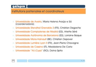 Galapro presentation du Projet