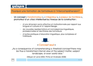Galapro presentation du Projet