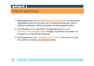 Galapro presentation du Projet