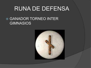 RUNA DE DEFENSAGANADOR TORNEO INTER GIMNASIOS