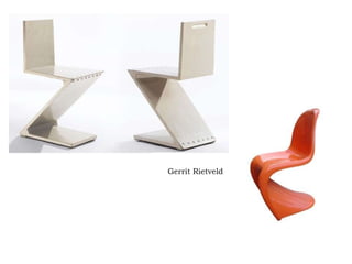 Gerrit Rietveld Roodblauwe stoel – puna-sinine tool.   Gerrit Rietveld 
