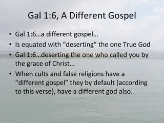 Galatians 1 Evil Age Distorted Gospel Anathema Accursed Condemne