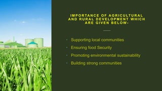 Agricultural and Rural development .pptx
