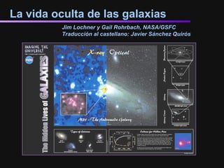 La vida oculta de las galaxias
Jim Lochner y Gail Rohrbach, NASA/GSFC
Traducción al castellano: Javier Sánchez Quirós
 