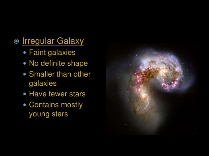 different shapes of galaxies different shapes of galaxies