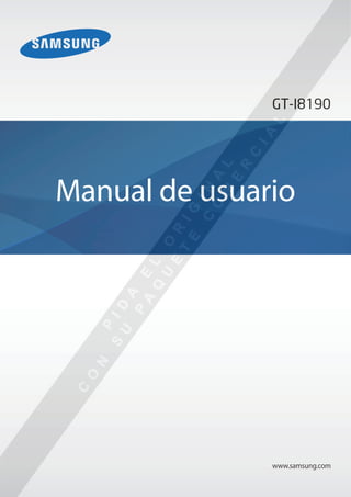 www.samsung.com
Manual de usuario
GT-I8190
 