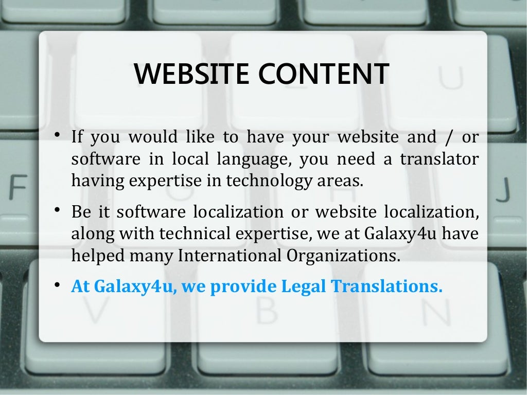 Galaxy4u Legal Translation Agency Pune, India
