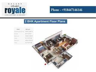 2 BHK Apartment Floor Plans
 