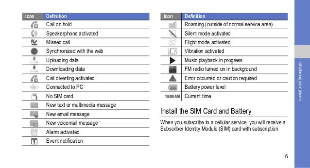 Samsung Galaxy S User Manual