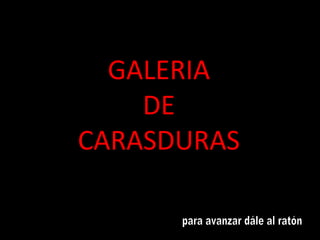 GALERIA
    DE
CARASDURAS
 