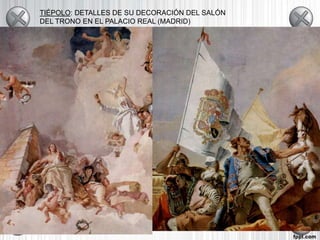 TIÉPOLO: DETALLES DE SU DECORACIÓN DEL SALÓN
DEL TRONO EN EL PALACIO REAL (MADRID)
 