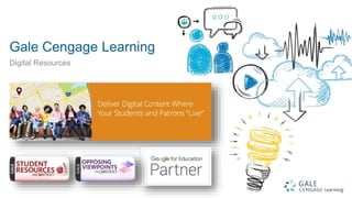 1
Gale Cengage Learning
Digital Resources
 
