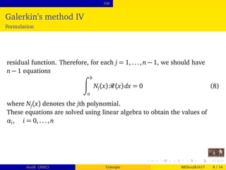 FEM Introduction: Solving ODE-BVP using the Galerkin's Method | PDF