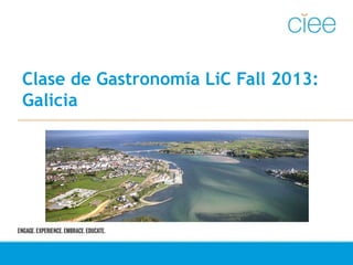 Clase de Gastronomía LiC Fall 2013:
Galicia
 