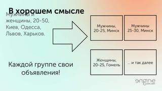 Владимир Галика / ПРОДУМАННЫЙ ТАРГЕТИНГ ВКОНТАКТЕ И ФЕЙСБУК