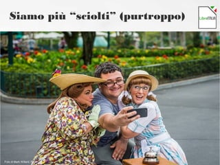 Siamo più “sciolti” (purtroppo)
Foto di Mark Willard, Flickr
 