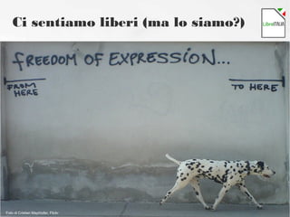 Ci sentiamo liberi (ma lo siamo?)
Foto di Cristian Mayrhofer, Flickr
 