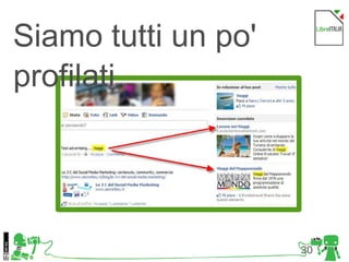 30Foto di Kristina Alexanderson, Flickr
3 errori frequenti
Siamo tutti un po'
profilati
 