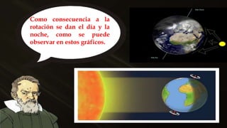 Como consecuencia a la
rotación se dan el día y la
noche, como se puede
observar en estos gráficos.
 