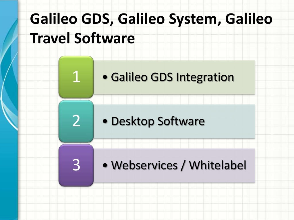 Galileo GDS, Galileo system, Galileo Travel Software