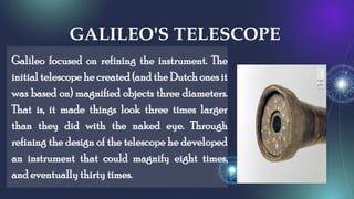 GALILEO'S OBSERVATION ni Karlo Mariano.pptx