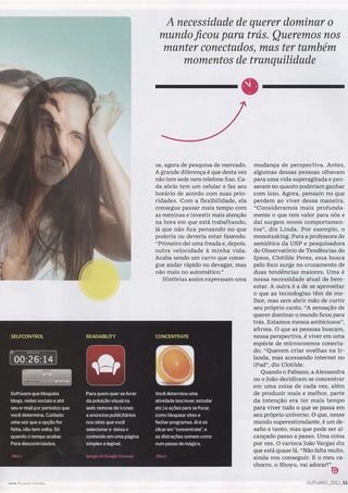 Faça uma coisa de cada vez - Revista Galileu, outubro 2011