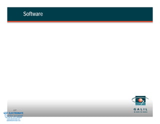 Software




& Serviced By:
                        127
                 ELECTROMATE
          Toll Free Phone (877) SERVO98
           Toll Free Fax (877) SERV099
                www.electromate.com
               sales@electromate.com
 
